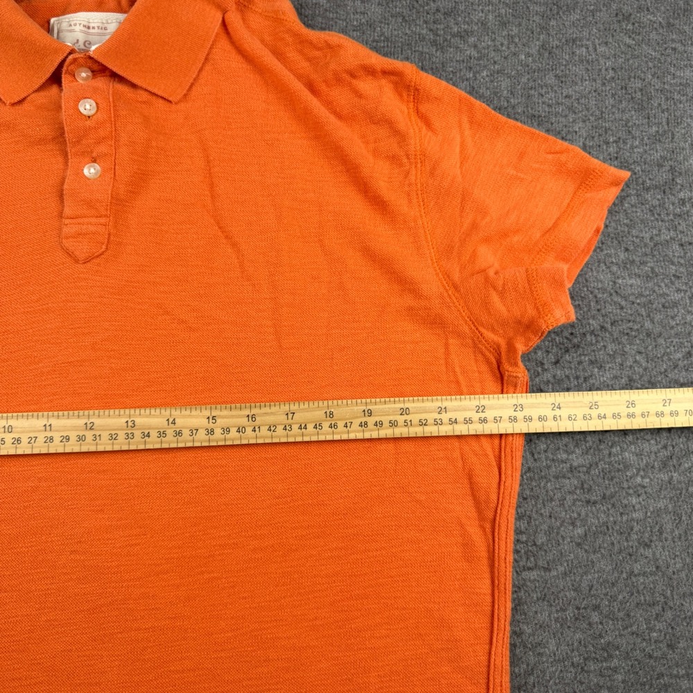 Red Camel Orange Polo Shirt Women's Large Short Sleeve Cotton Casual Preppy Top - Picture 5 of 5